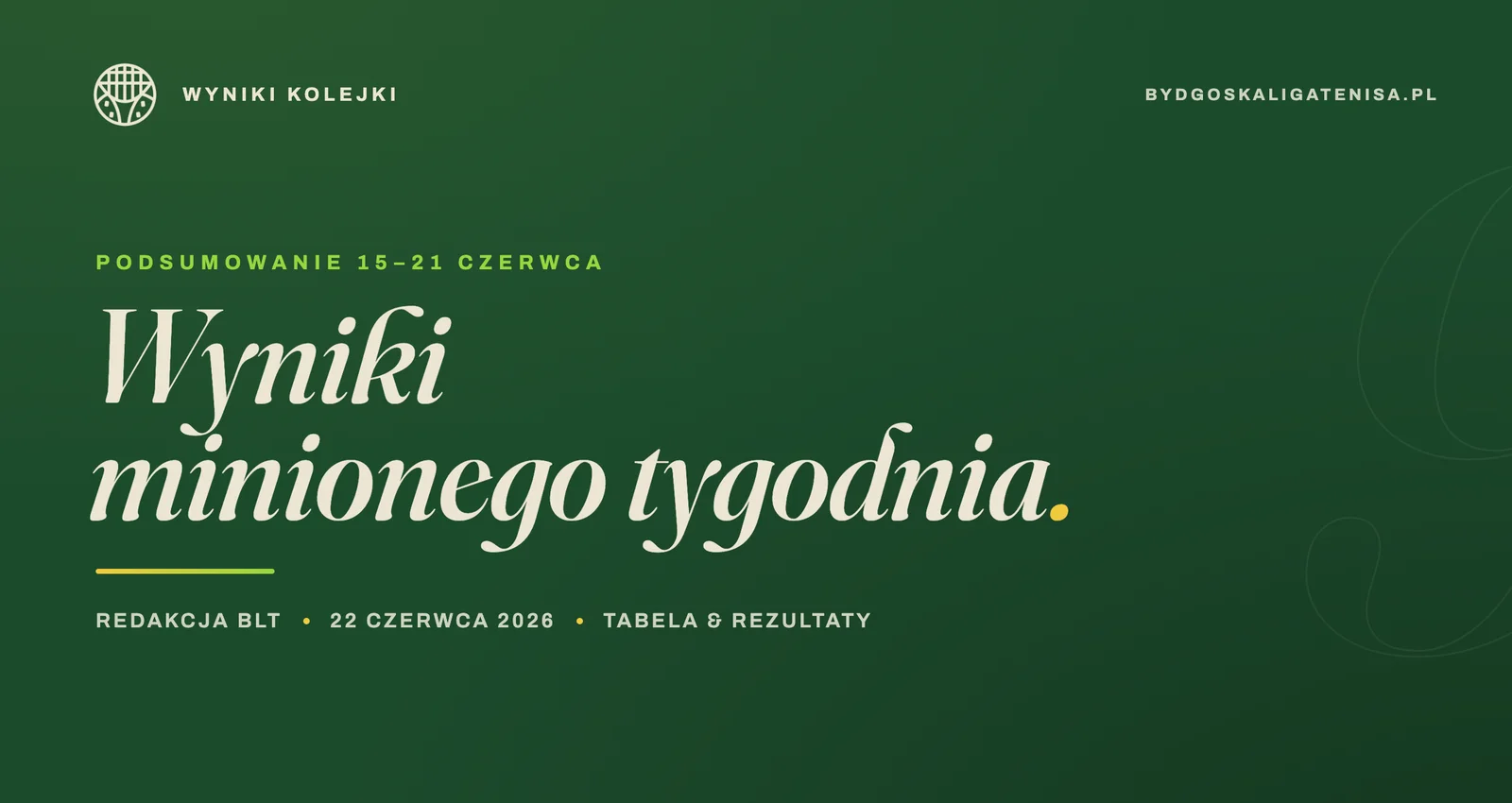 Ligowe podsumowanie tygodnia (15-21 czerwca)